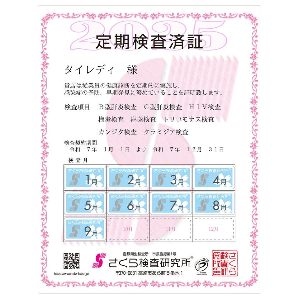 定期検査済証